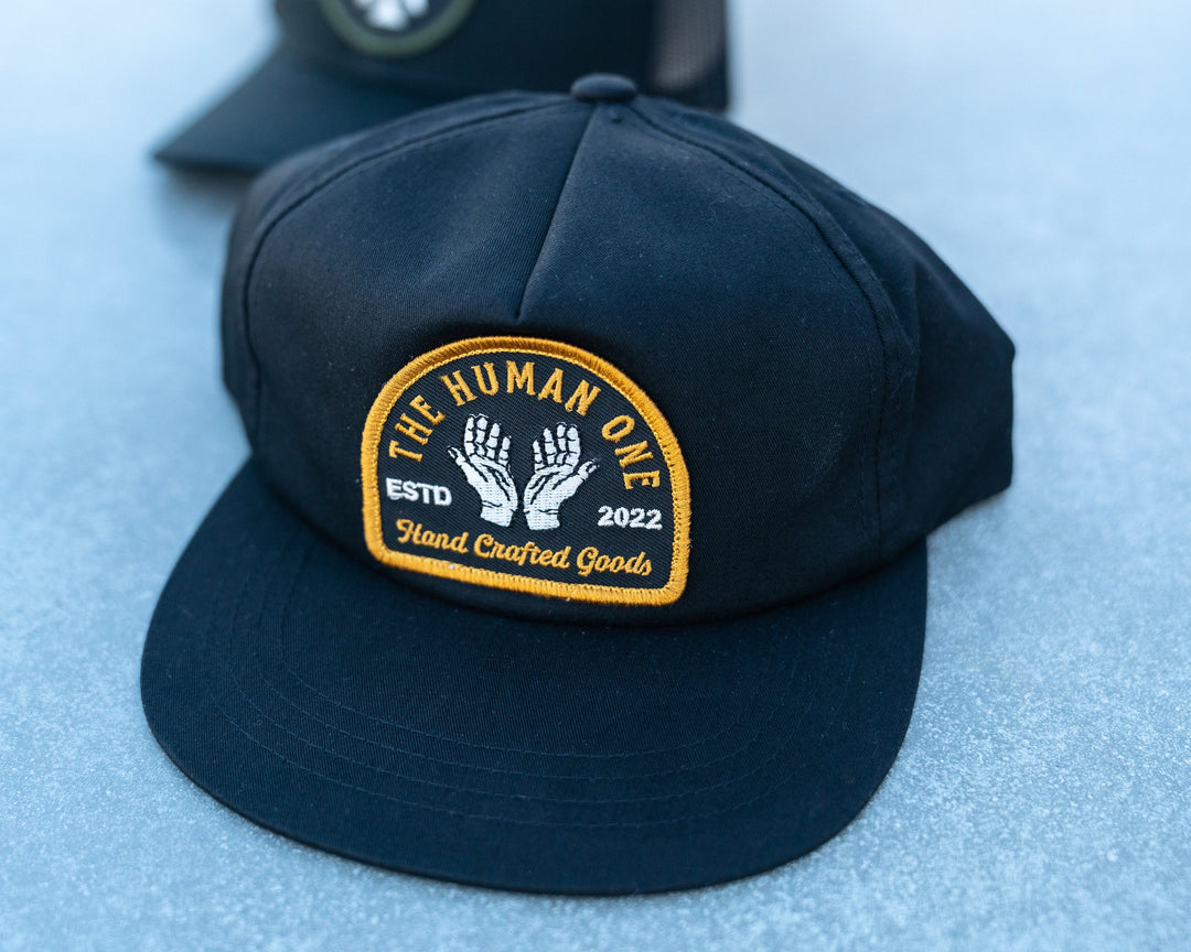Snapback - Hand Stamp - Black