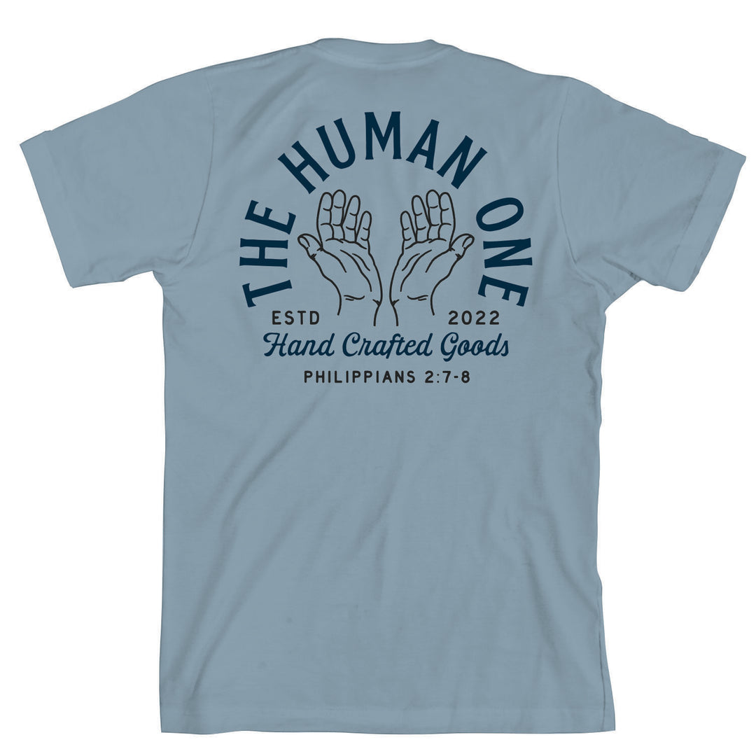Hand Stamp Tee – Stonewash Denim